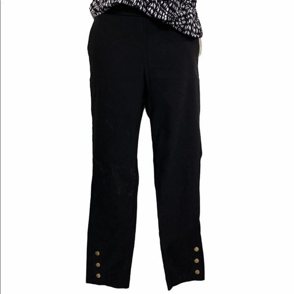 Anne Klein Black Cropped Pants - Picture 1 of 8